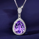 Collier Ivonne avec améthyste