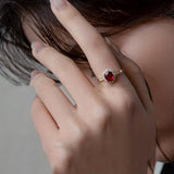 Bague rouge « Impératrice » | Or
