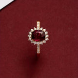 Bague rouge « Impératrice » | Or