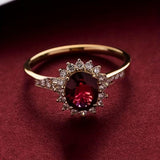 Bague rouge « Impératrice » | Or