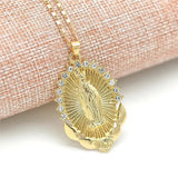 Collier médaille de la Vierge Marie