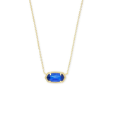Klassische Halskette mit ovalem Saphir | Gold
