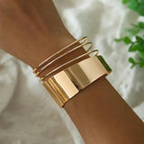 Bracelet rétro classique couleur or