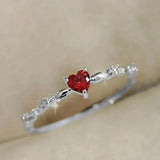 Bague corail en or blanc