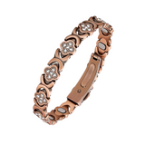 Kupferarmband „Kristallblume“