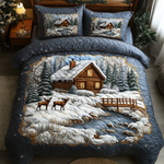 Ensemble de lit matelassé 3 pièces - Log Cabin