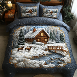 Ensemble de lit matelassé 3 pièces - Log Cabin