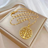 Collier arbre de vie en or