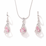 Parure torsadée Livia Lumen | Or blanc