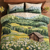 Ensemble de lit matelassé 3 pièces - Log Cabin