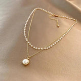 Collier de perles luxueux en or