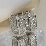 Boucles d'oreilles cristal luxueuses