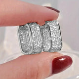 Boucles d'oreilles cristal luxueuses