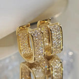 Boucles d'oreilles cristal luxueuses
