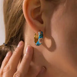 Boucles d'oreilles fleurs luxueuses