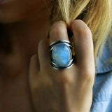 Bague magique pierre de lune