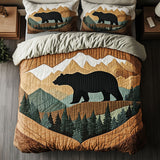 Ensemble de lit matelassé 3 pièces - Ours