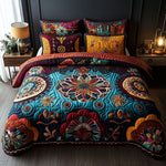Ensemble de lit matelassé 3 pièces - Rêve de Mandala