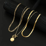 Collier multirangs avec pièces