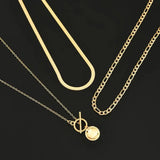 Collier multirangs avec pièces