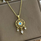 Collier pierre de lune « Attrape-rêves »