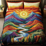 Ensemble de lit matelassé 3 pièces - Soleil