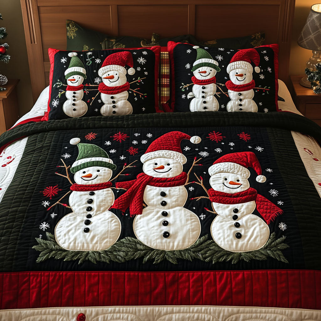 Ensemble de lit matelassé 3 pièces - Noël
