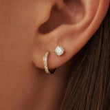 Ensemble de boucles d'oreilles « Dara » avec pierres