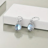 Boucles d'oreilles « Esprit libre » pierre de lune