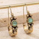 Boucles d'oreilles style ethnique rétro à pendentif