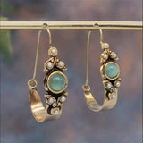 Boucles d'oreilles style ethnique rétro à pendentif