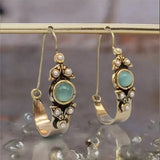 Boucles d'oreilles style ethnique rétro à pendentif