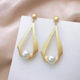 Boucles d'oreilles cristaux et perles rondes