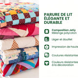 Parure de lit matelassée 3 pièces Lueur Dorée d'Automne – vue 2