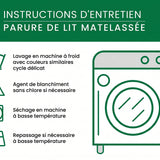 Parure de lit matelassée 3 pièces Lueur Dorée d'Automne – vue 3