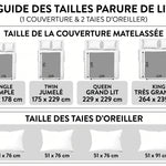 Parure de lit matelassée 3 pièces Lueur Dorée d'Automne – vue 4