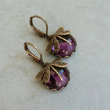 Boucles d'oreilles libellule style vintage