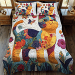 Ensemble de lit matelassé 3 pièces - Chat