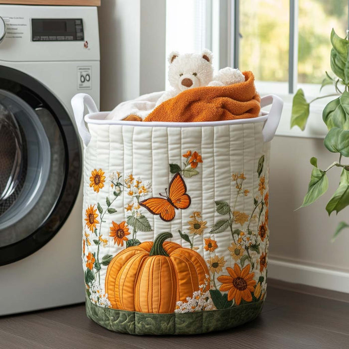 Panier à linge matelassé Matins de Citrouille
