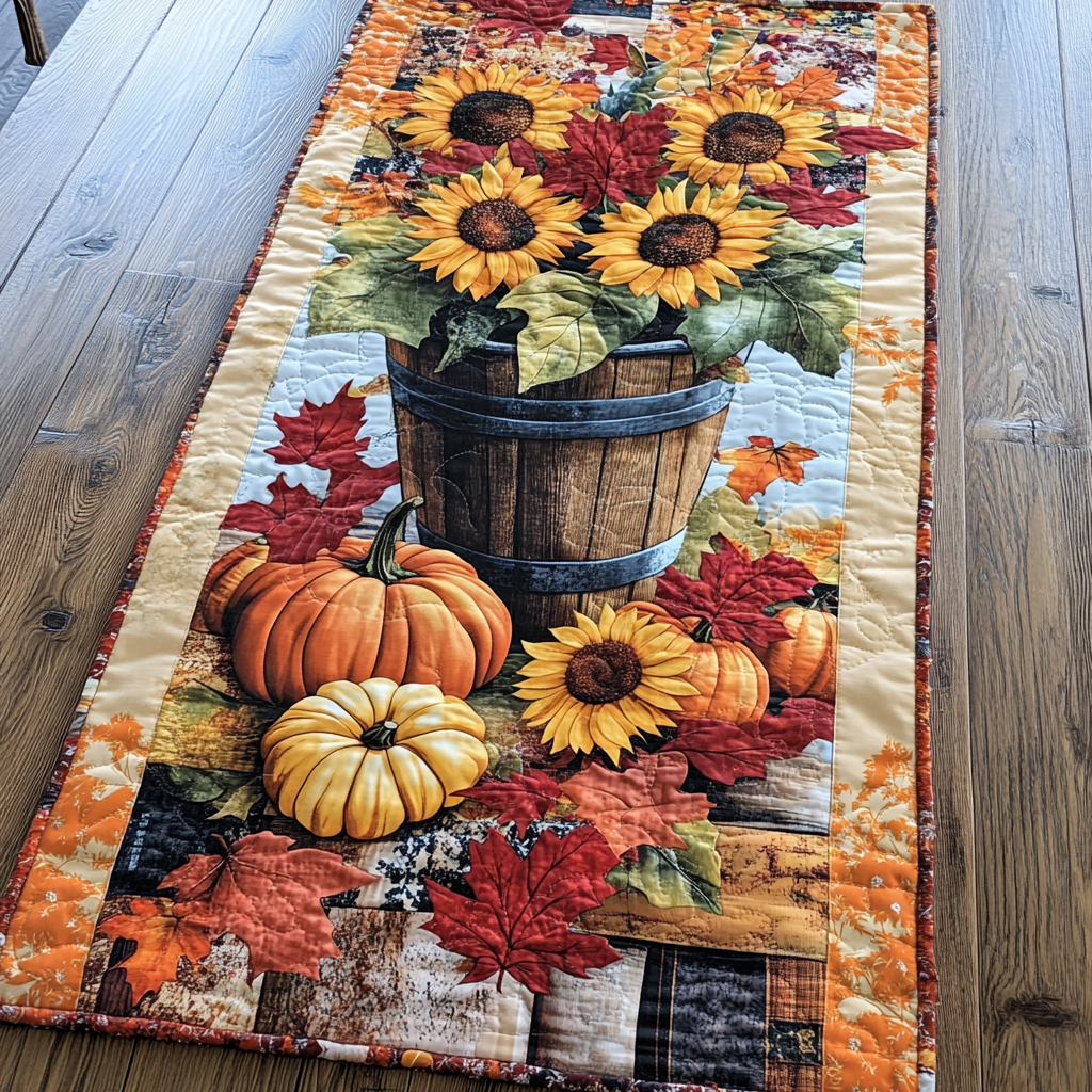 Chemin de table matelassé Automne Rayonnant – vue 5