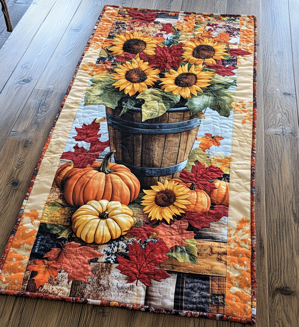 Chemin de table matelassé Automne Rayonnant – vue 5