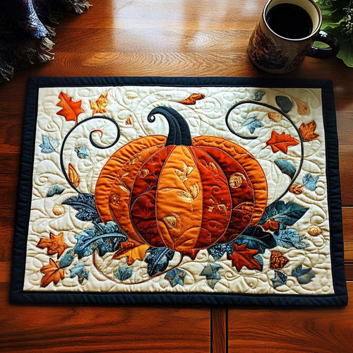 Set de table matelassé Tapisserie de Citrouilles