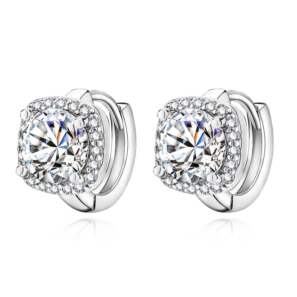 Boucles d'oreilles « Élégance carrée »