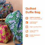 Autumn Rail Quilted Duffle Bag