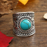 Bague ouverte Ravik avec pierre | Or blanc