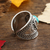 Bague ouverte Ravik avec pierre | Or blanc