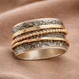Retro-Anti-Stress-Ring im Barock-Design