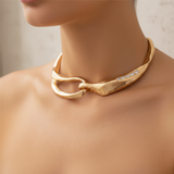 Collier rétro doré