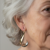 Boucles d'oreilles rétro dorées