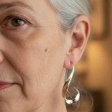 Boucles d'oreilles rétro dorées